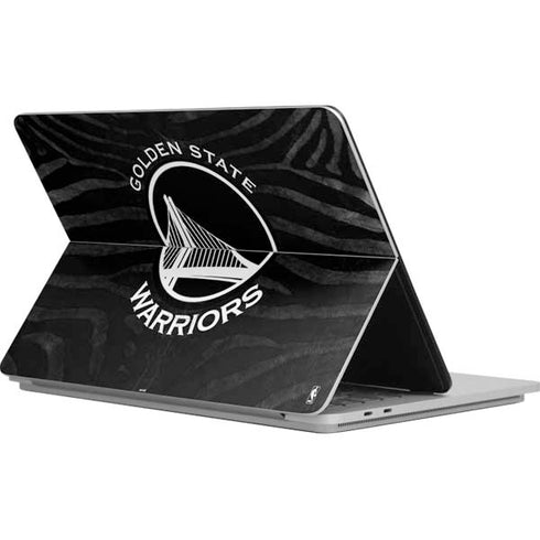 NBA Golden State Warriors Black Animal Print Surface Laptop Studio Skin